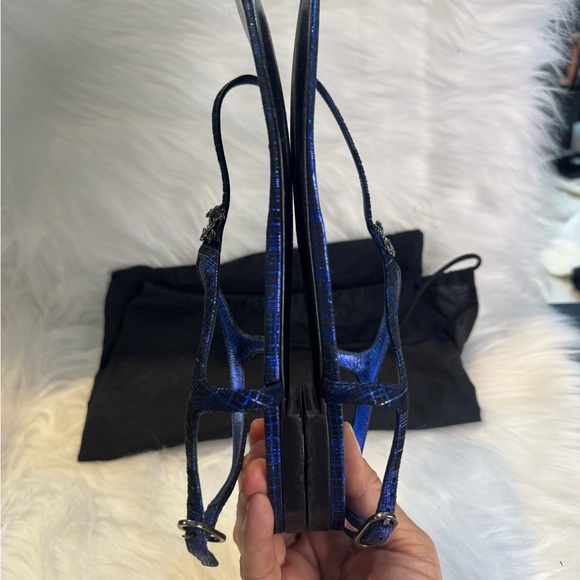 CHANEL Women's Shimmering Blue Sandals - Picture 7 of 10